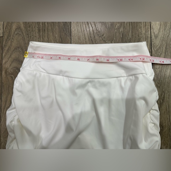 Halara White High Waisted Ruched Bodycon Mini Skirt - Size XS (NWT) ✨ - Picture 10 of 13